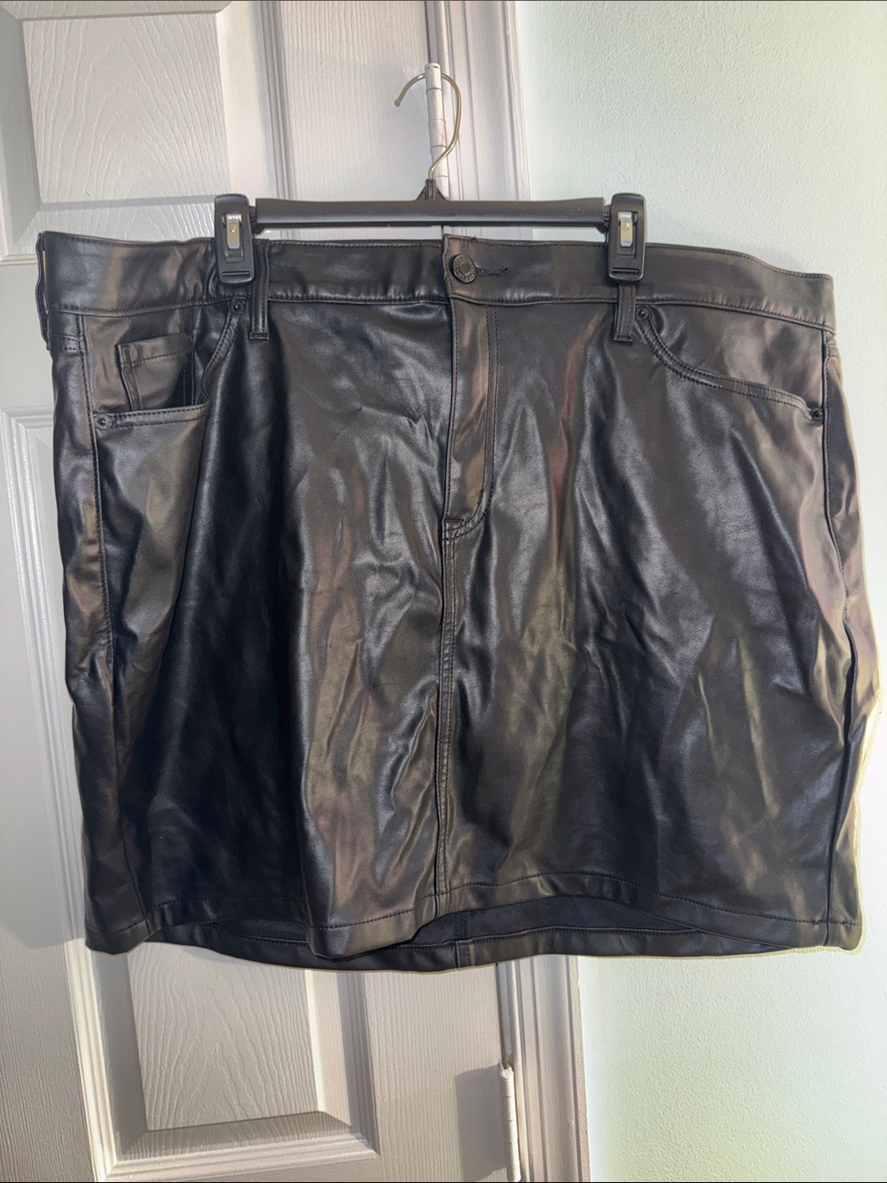 torrid Black Faux Leather Mini Skirt